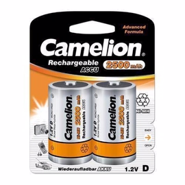 Camelion LR20/D uppladdningsbara batterier 2500 mAh